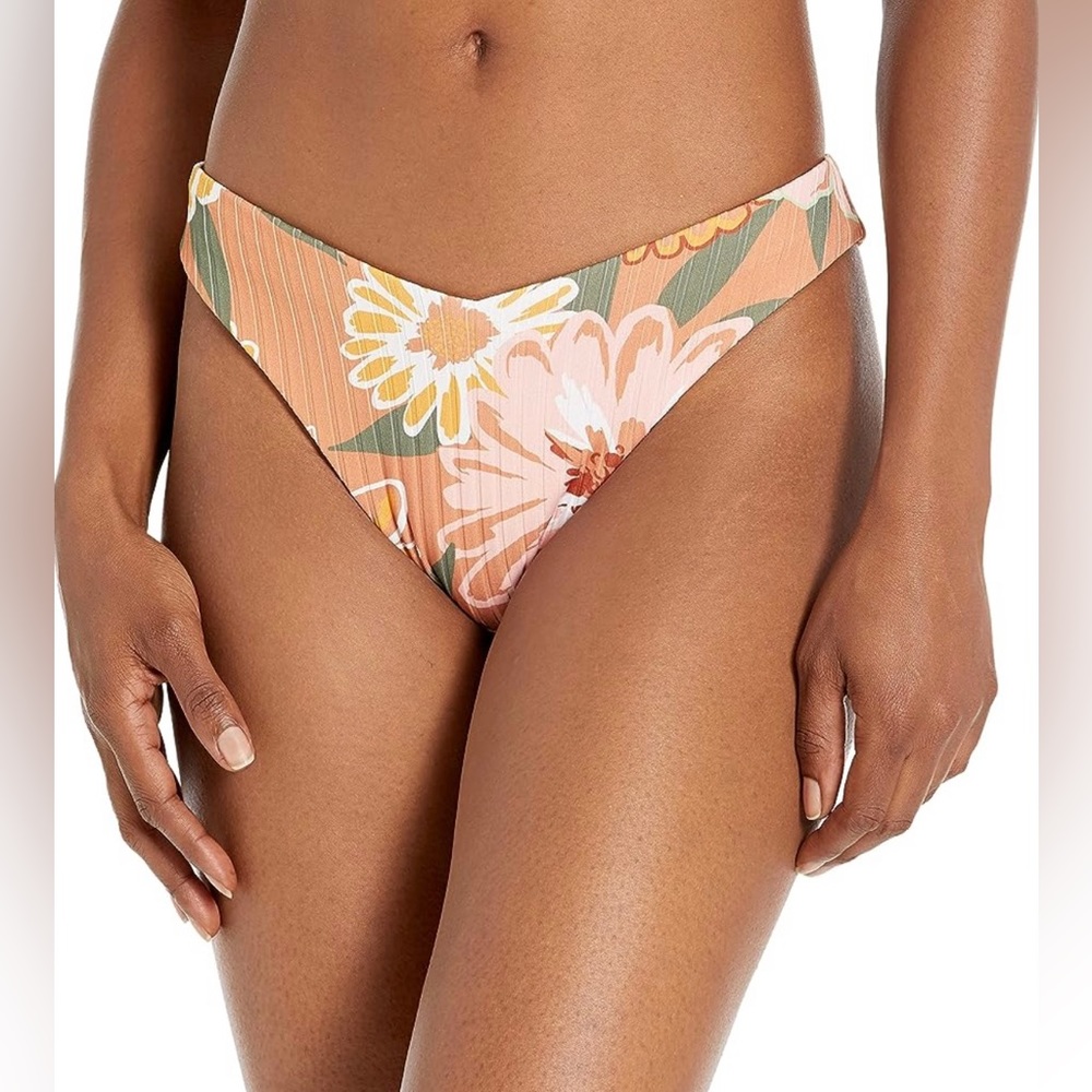 Roxy Women's Standard Ribbed Love High Leg Bikini Bottom